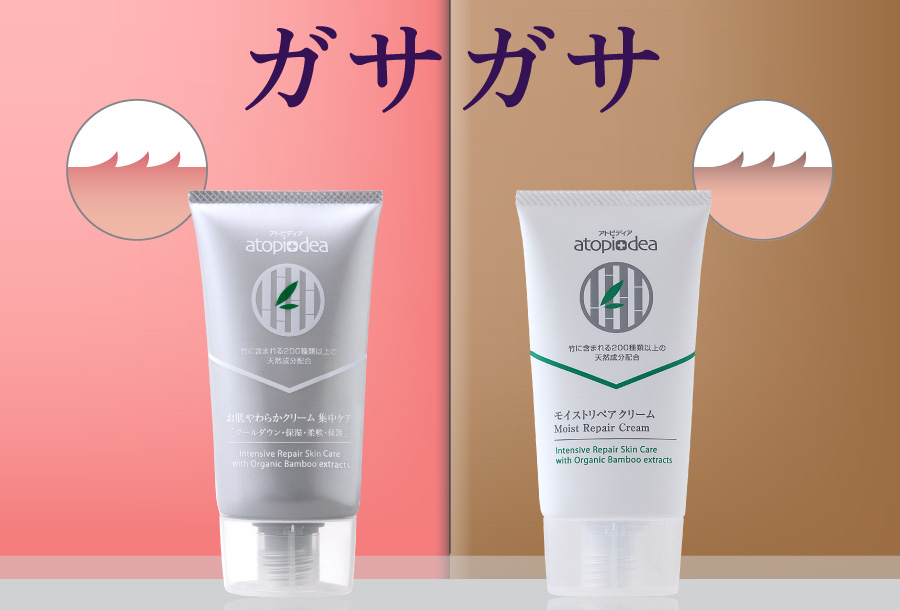 炎症系ガサガサ|乾燥系ガサガサ